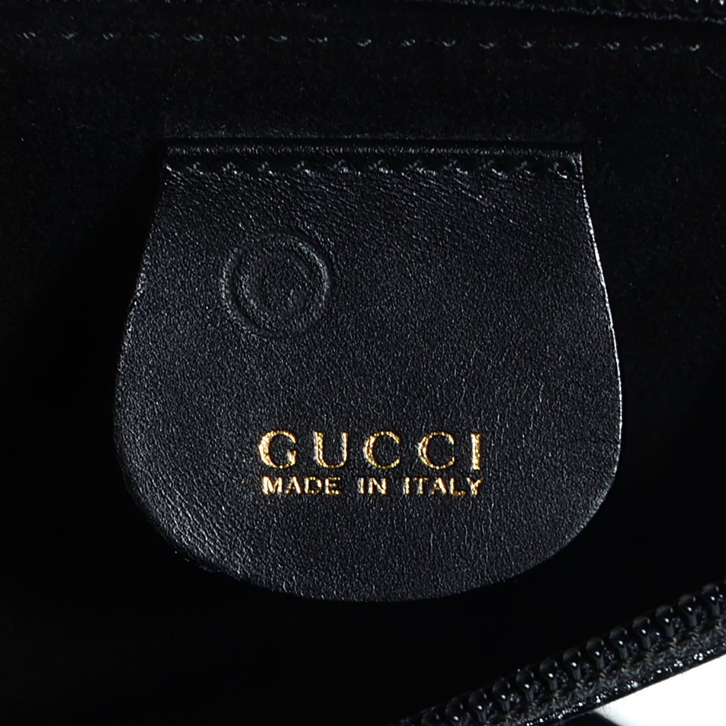 Leather Bamboo Bag Black