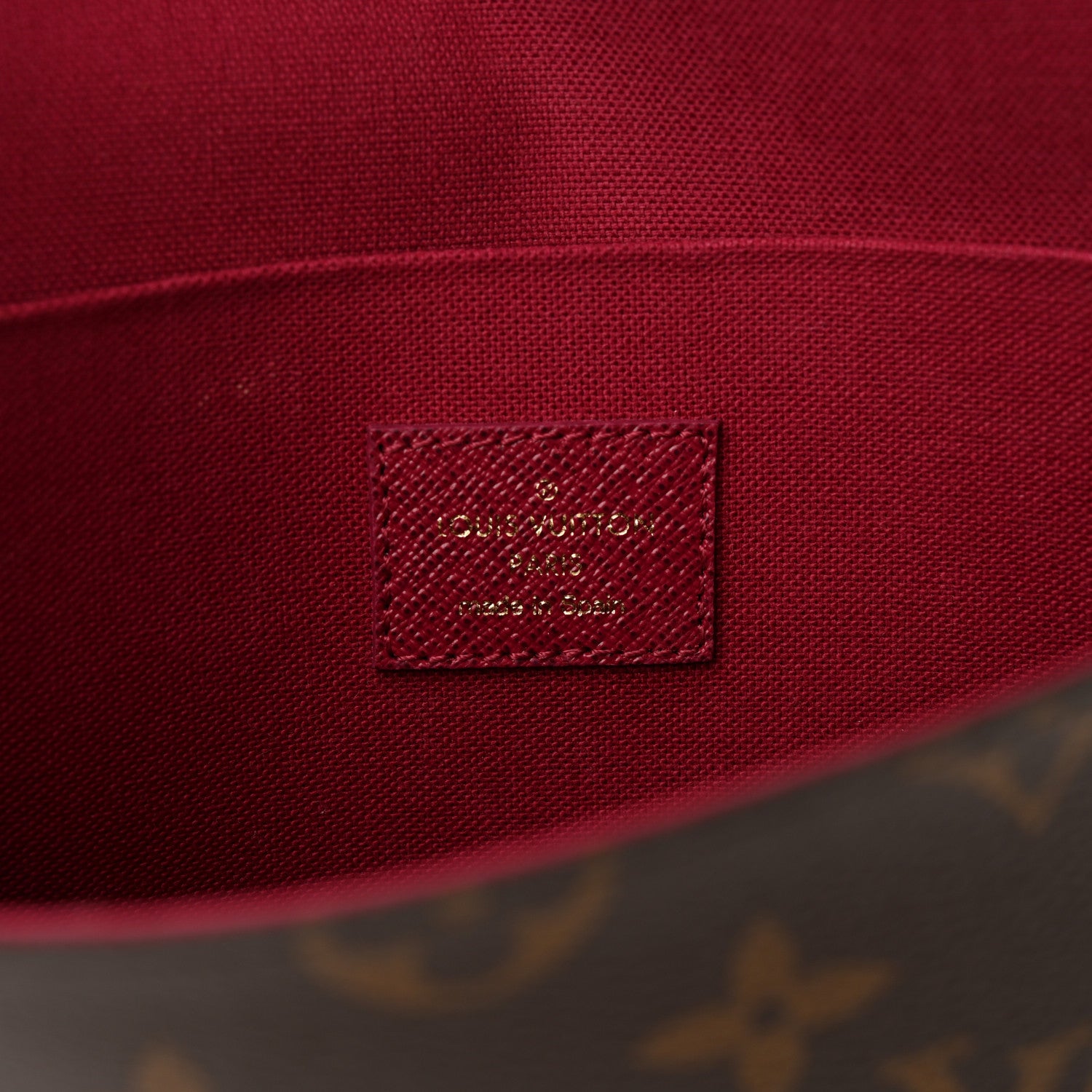 Louis Vuitton Monogram Pochette Felicie Chain Wallet Fuchsia 9 of 15