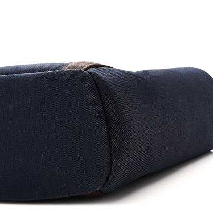Hermes Canvas The Grooming Bag Bleu Navy Feu 10 of 10