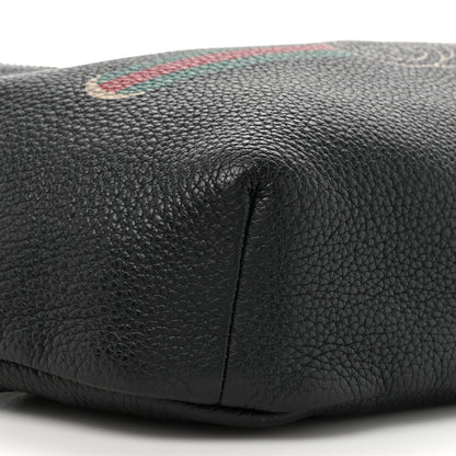 Gucci Grained Calfskin Logo Belt Bag Black 10 of 11
