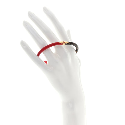 Louis Vuitton Monogram Daily Confidential Bracelet 19 Red 2 of 7