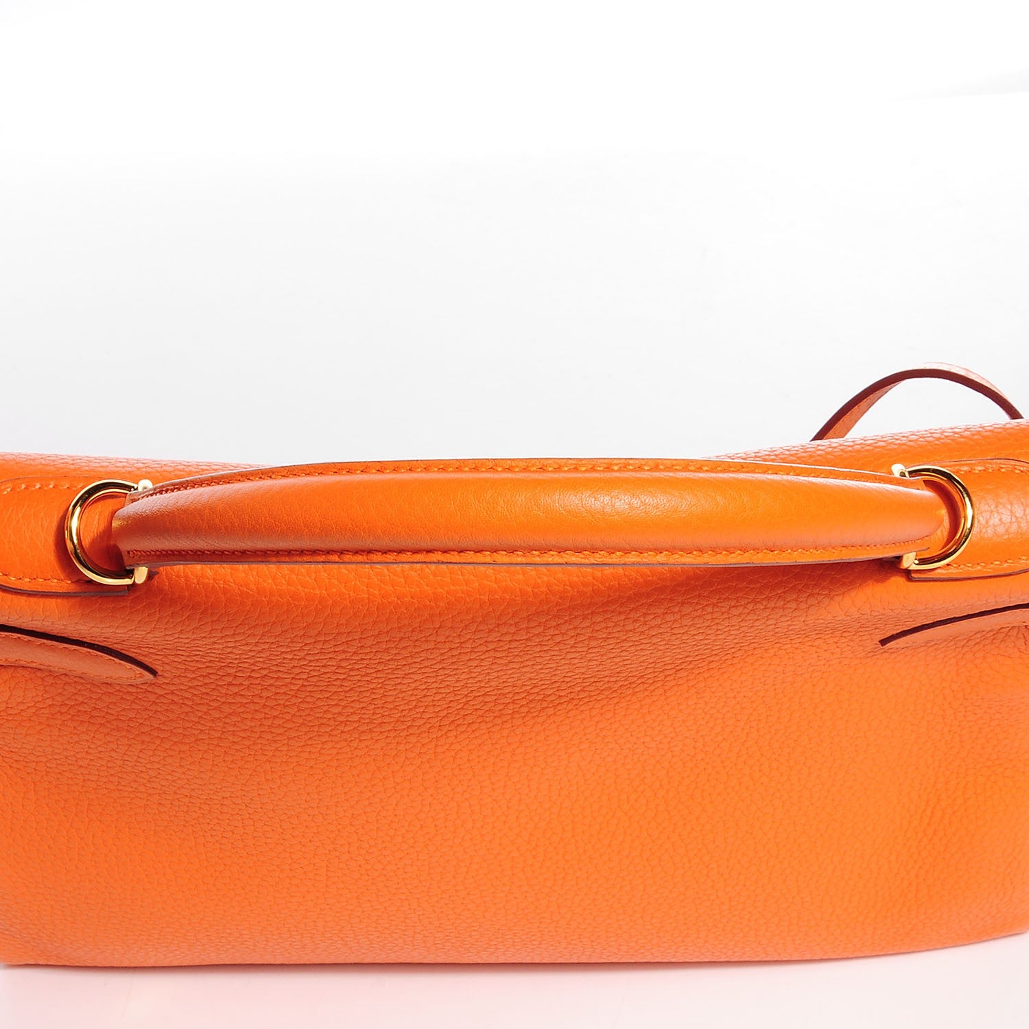 Hermes Taurillon Clemence Kelly Retourne 32 Orange 24 of 25