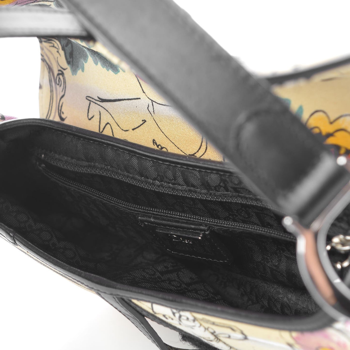 Canvas Paris 50s Saddle Bag Multicolor
