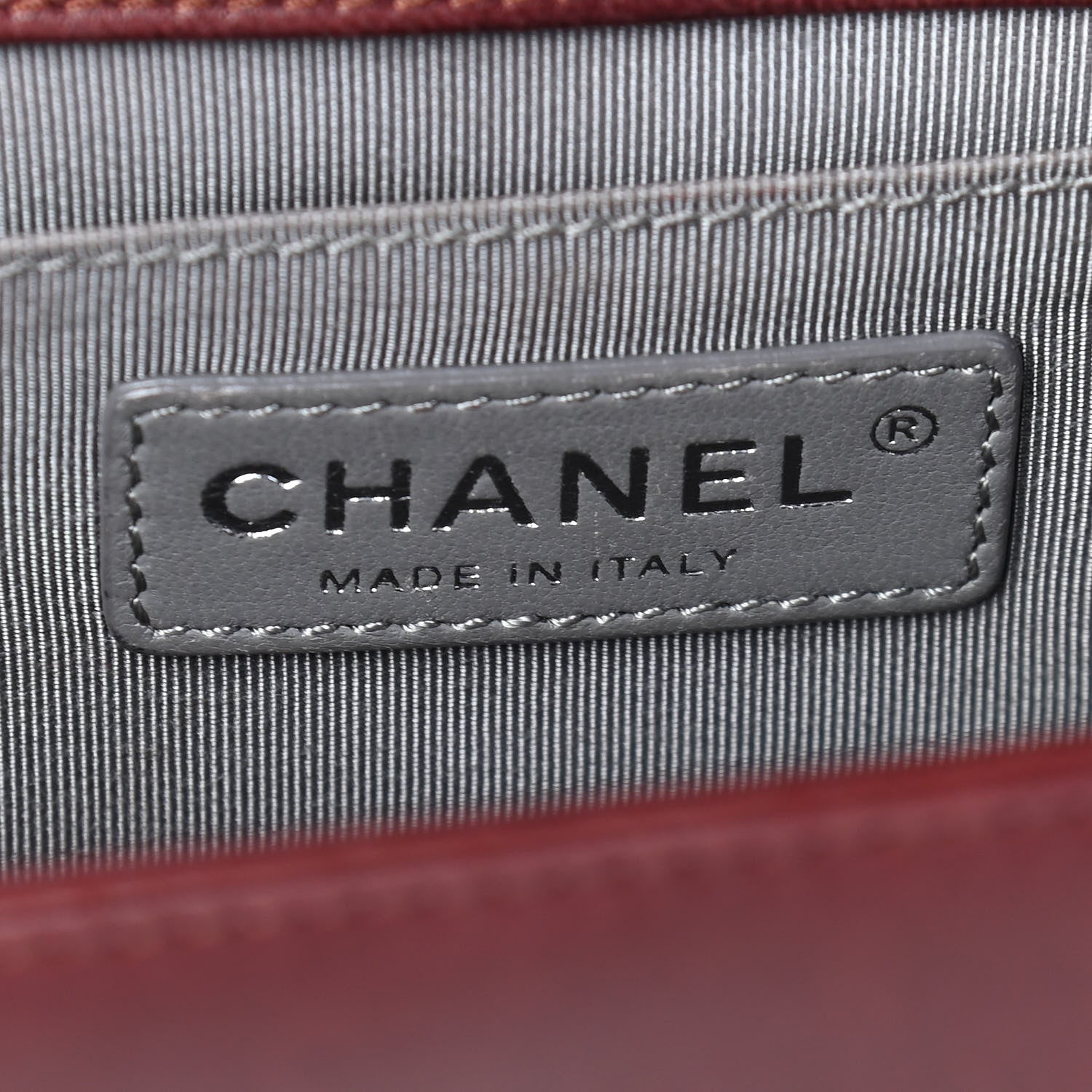 Chanel Lambskin Quilted Medium Boy Flap Burgundy 6 of 13