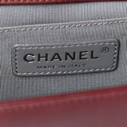 Chanel Lambskin Quilted Medium Boy Flap Burgundy 6 of 13