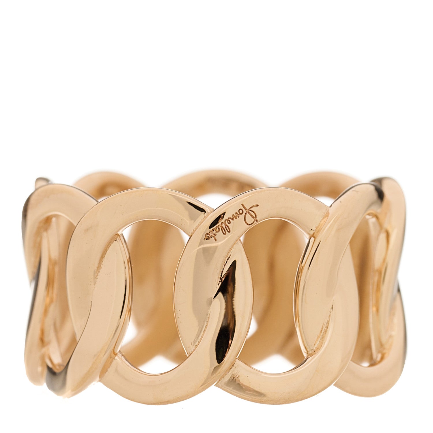 Pomellato 18K Rose Gold Brera Chain Ring 53 6.5 3 of 6