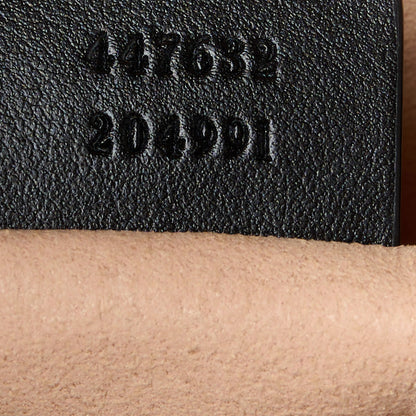 Gucci Calfskin Matelasse Small GG Marmont Chain Shoulder Bag Black 7 of 11