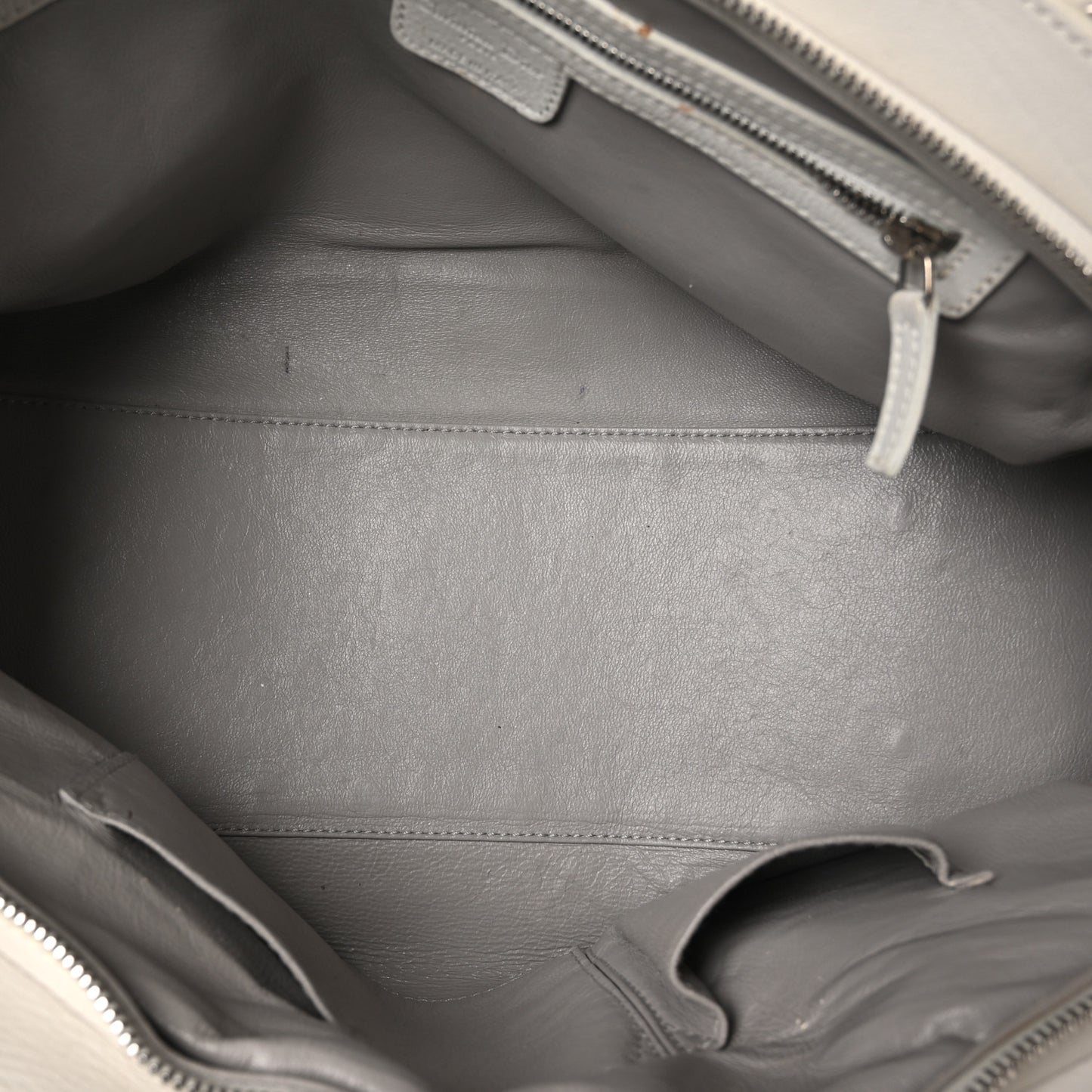 Calfskin My Dior Frame Pocket Satchel White