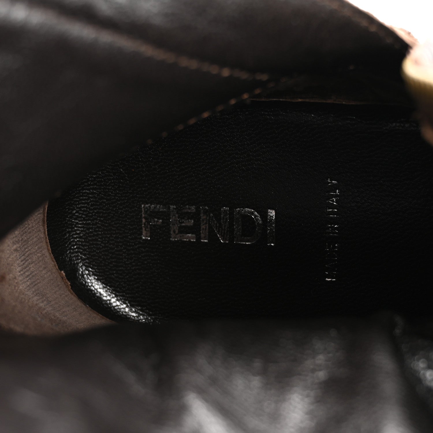 Fendi Cuoio Romano Selleria Boots 38.5 Brown 6 of 14