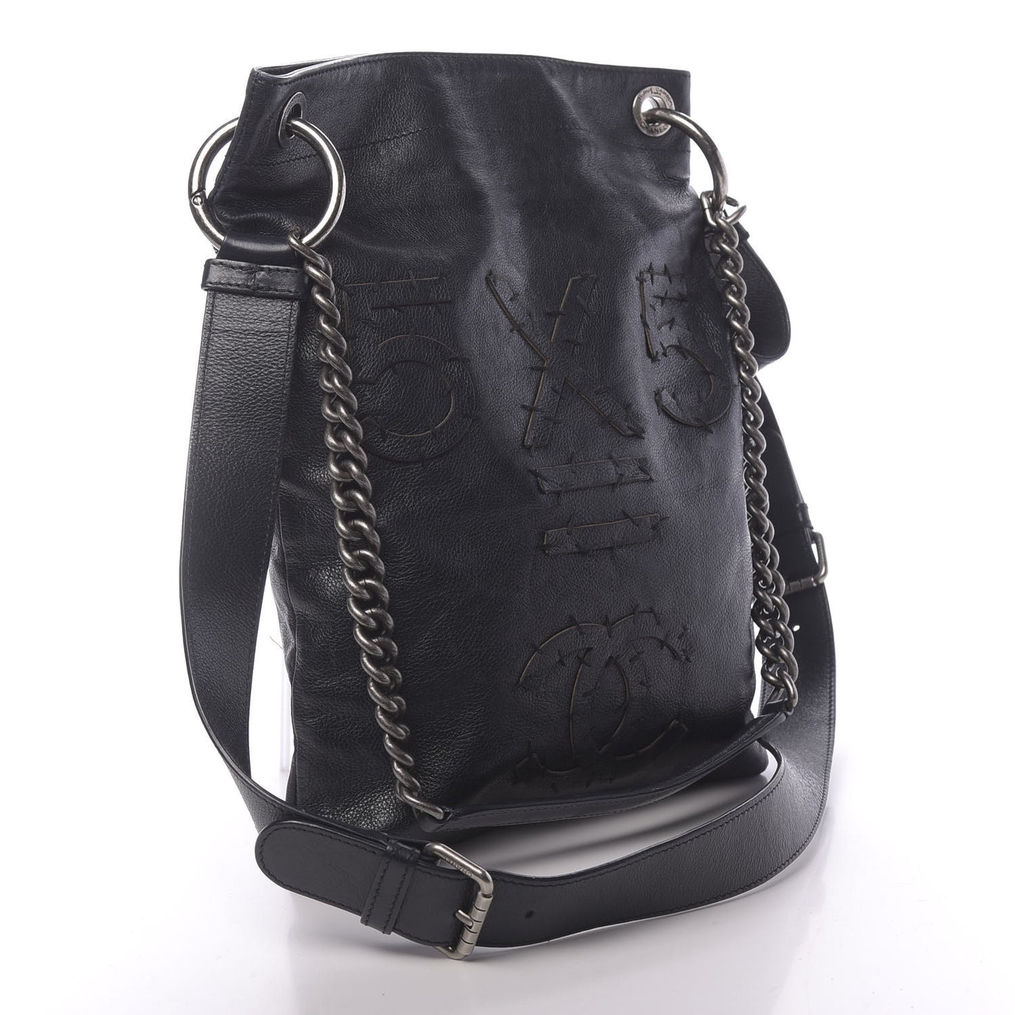 Calfskin Oser Sans Poser Messenger Dark Navy