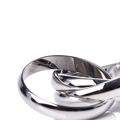 Cartier 18K White Gold Classic Trinity Ring 51 5.75 4 of 7
