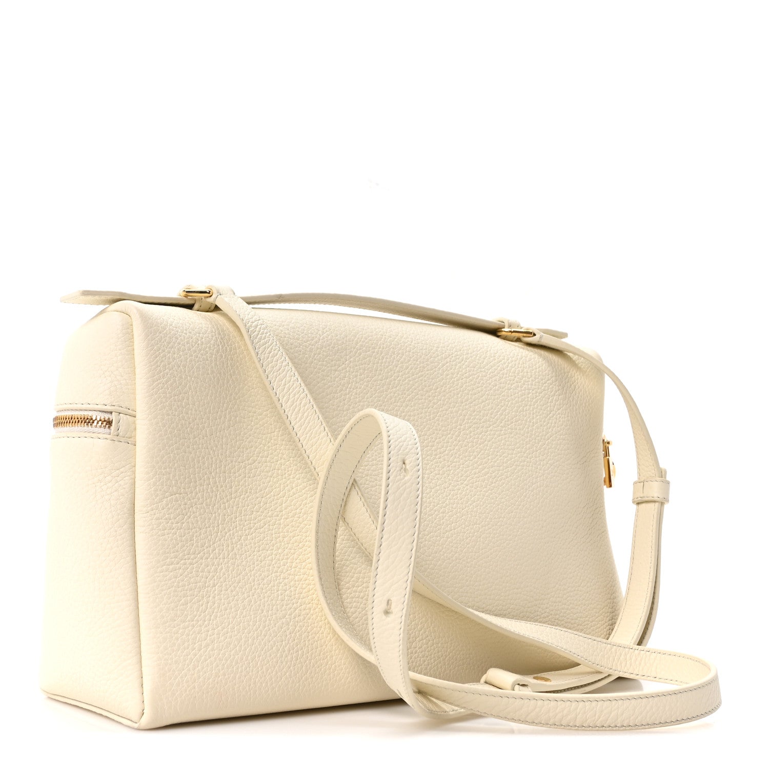 Loro Piana Tender Lambskin Extra Pocket Bag L27 Whisper White 3 of 9
