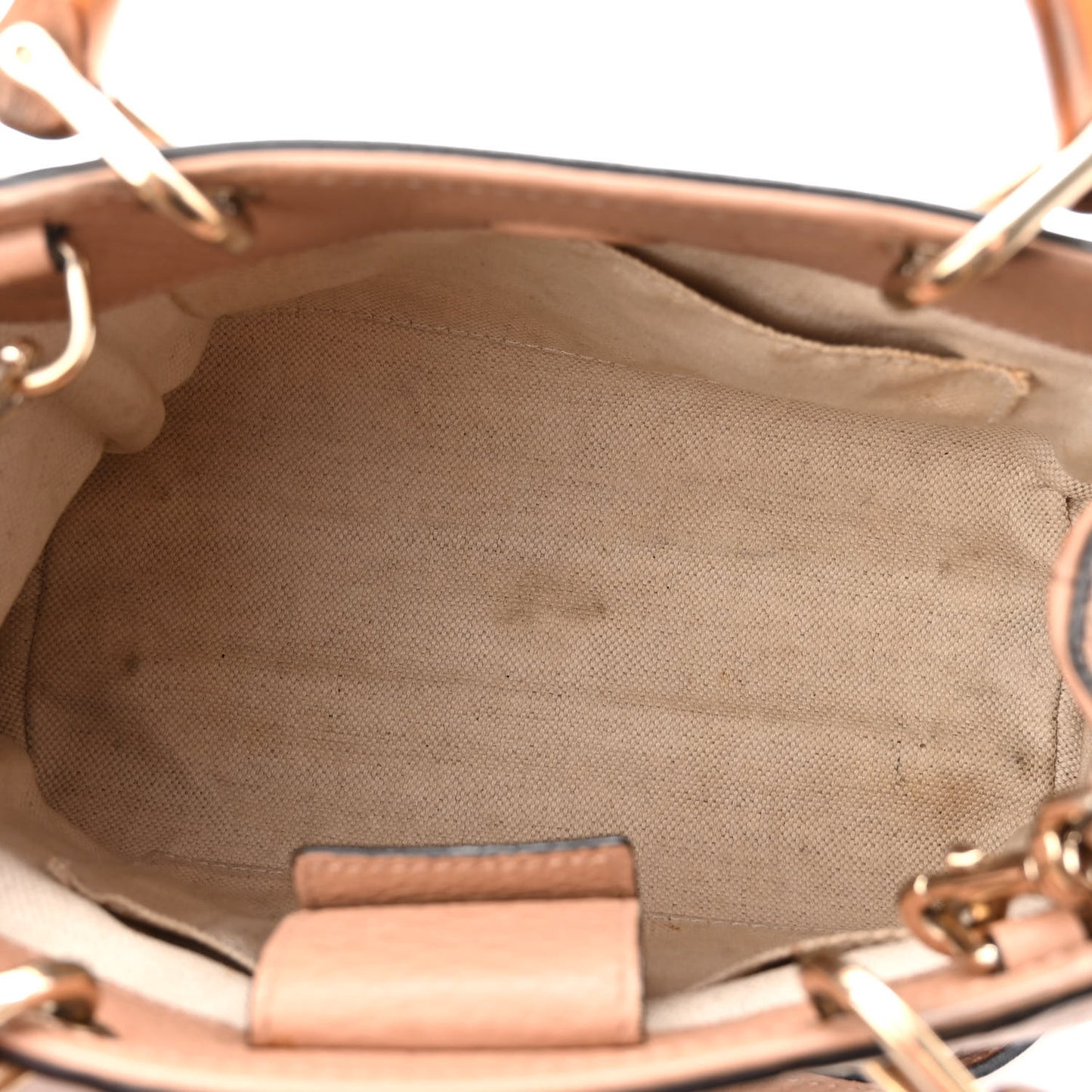 Cellarius Calfskin Mini Bamboo Shopper Tote Camelia