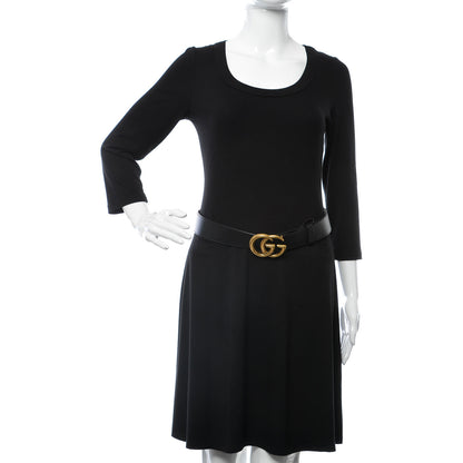 Gucci Calfskin Double G 40mm Belt 85 34 Black 2 of 6