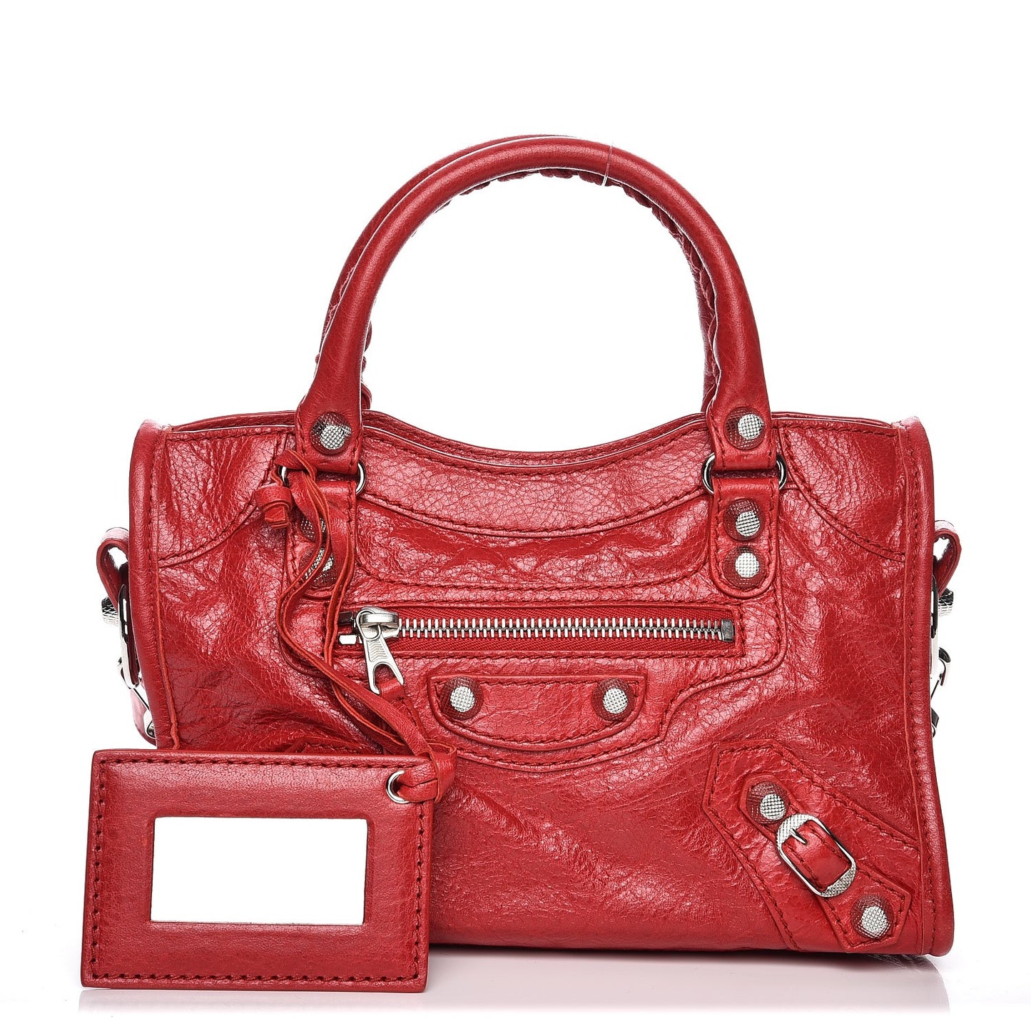 Agneau Giant 12 Silver Hardware Mini City Rouge Cardinal