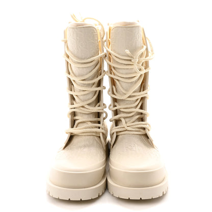 Christian Dior Oblique Rubber Diorcamp Boots 41 Off White 2 of 7