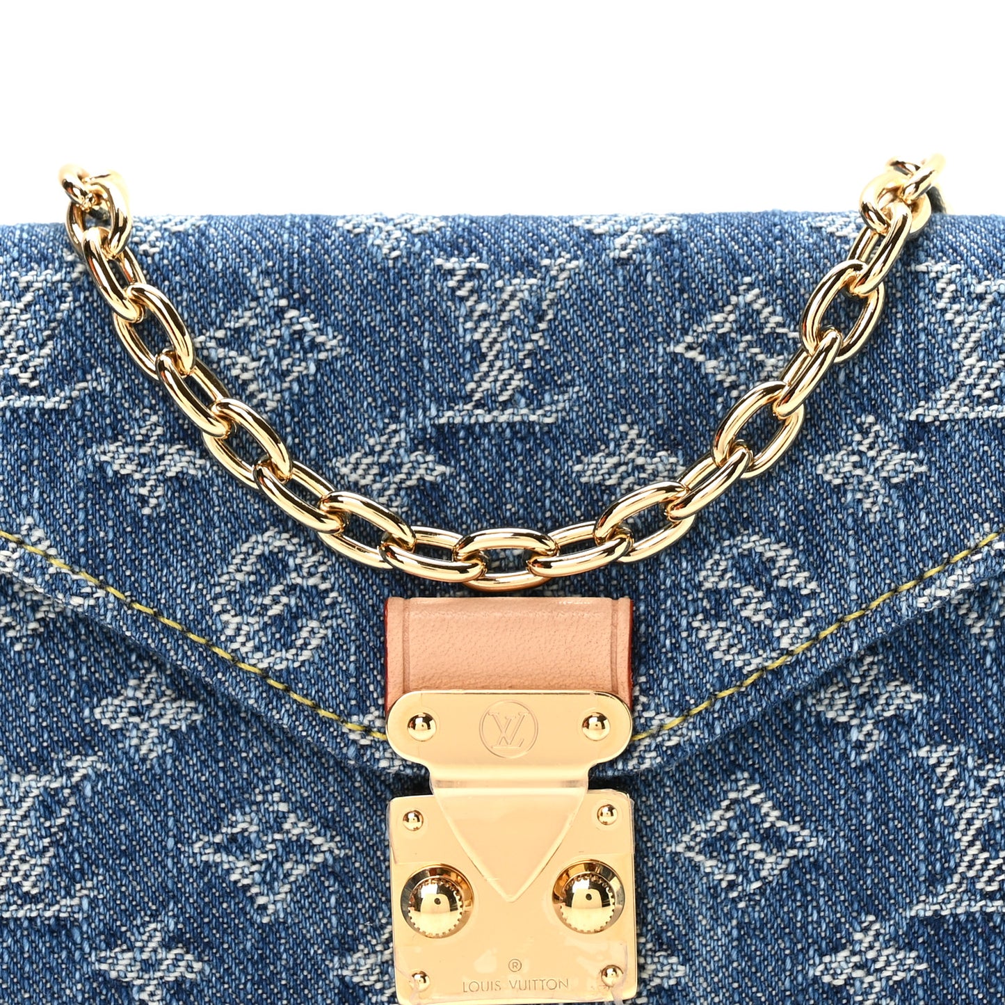 Denim Monogram Pouch Metis Belt Blue