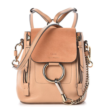 Chloe Suede Calfskin Mini Faye Backpack Blushy Pink 1 of 9