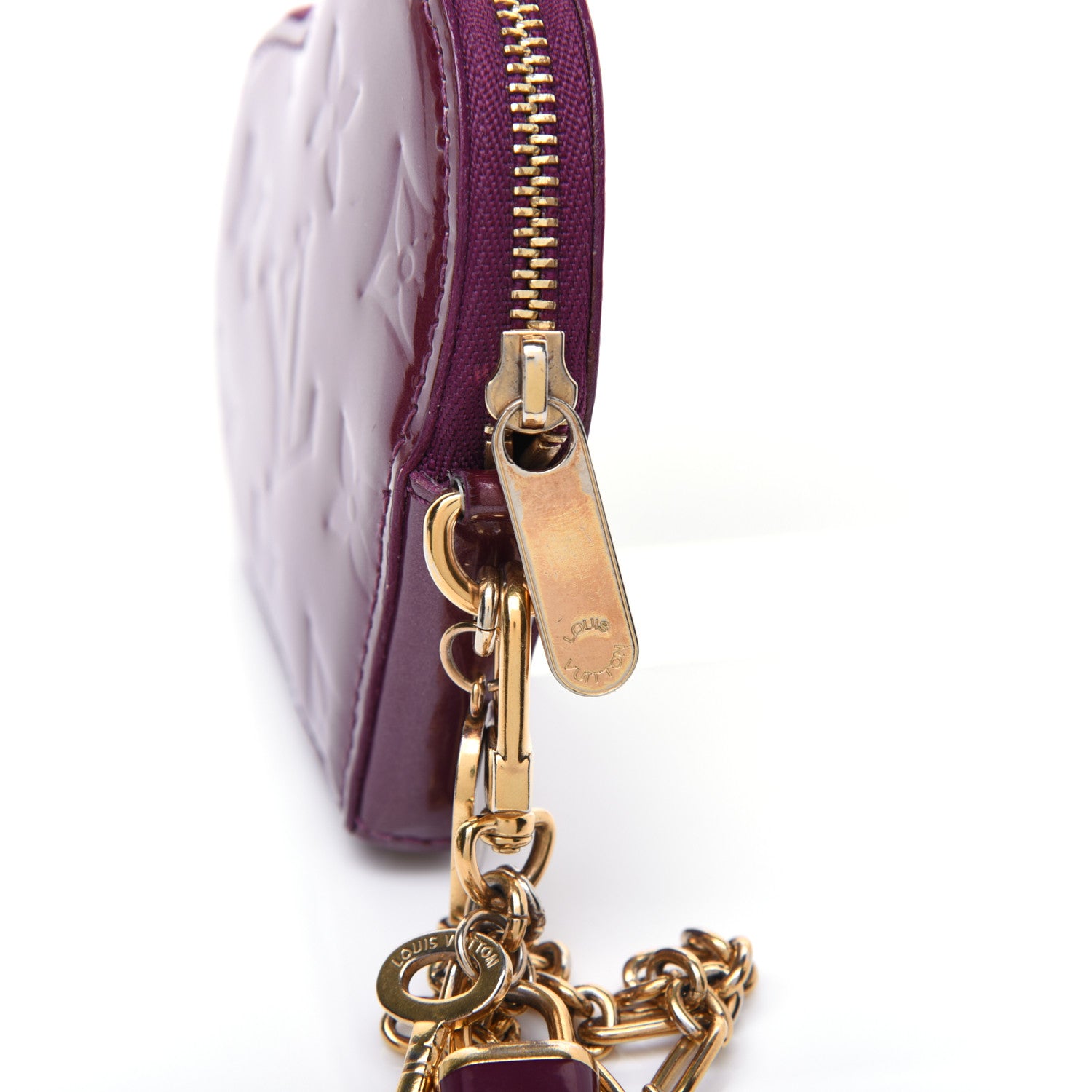 Louis Vuitton Vernis Heart Coin Purse Violet 14 of 15