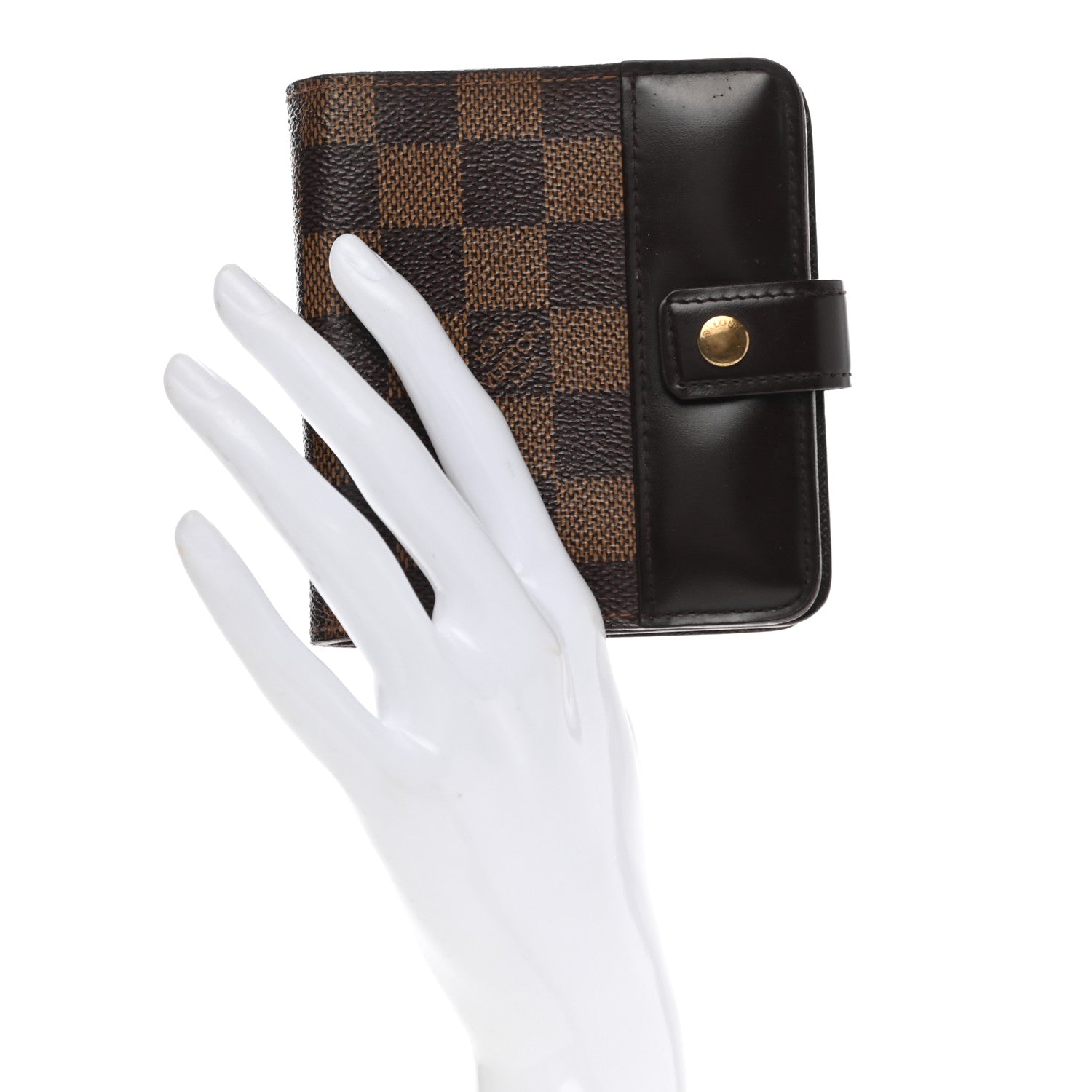 Louis Vuitton Damier Ebene Zippe Zipped Compact Wallet 2 of 8