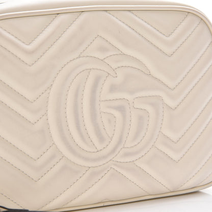 Gucci Calfskin Matelasse Small GG Marmont Chain Shoulder Bag White 8 of 8