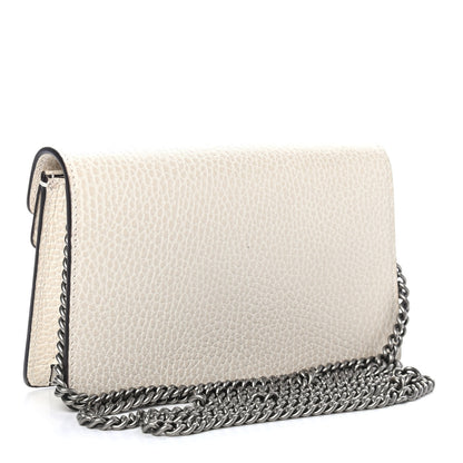 Gucci Dollar Calfskin Crystal Super Mini Dionysus Shoulder Bag Mystic White Black Diamond 3 of 9