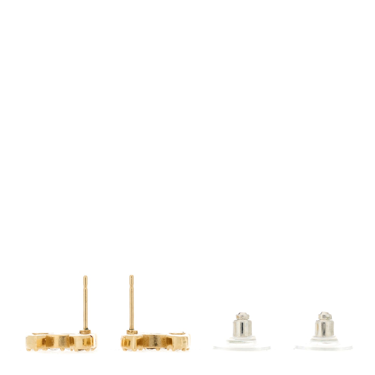 Crystal CC Earrings Gold