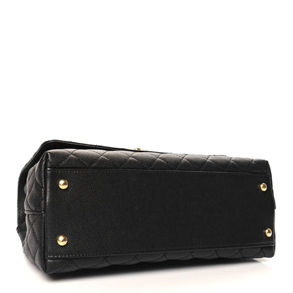 Chanel Caviar Quilted Small Coco Chain Handle Flap Black 4 of 11