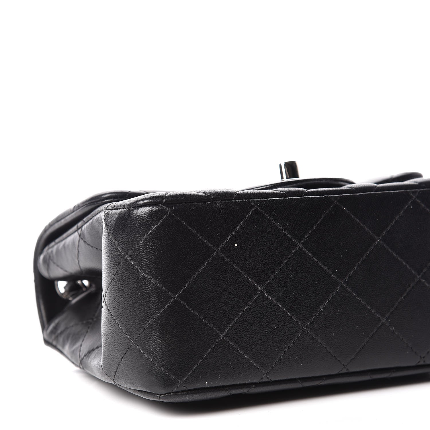 Chanel Lambskin Quilted Mini Square Flap Black 8 of 15