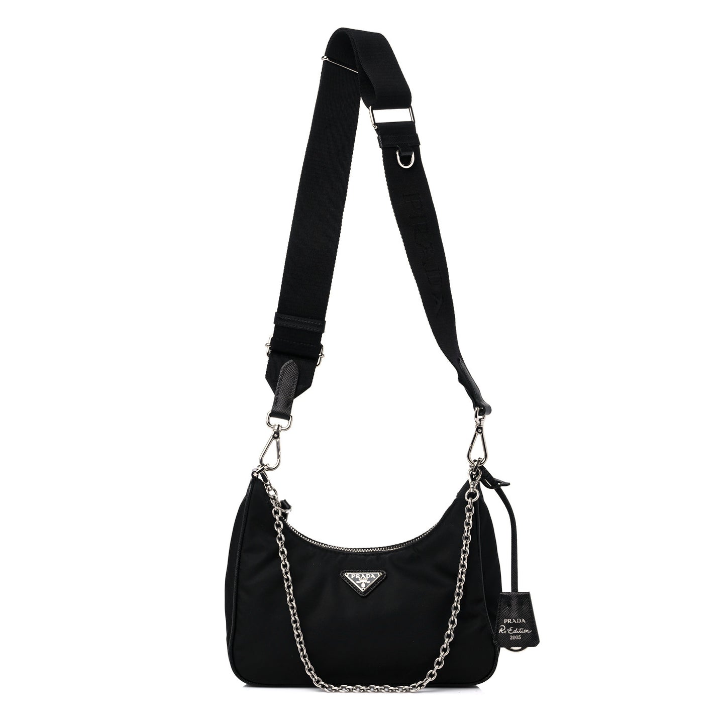 Nylon Re-Edition 2005 Shoulder Bag Black