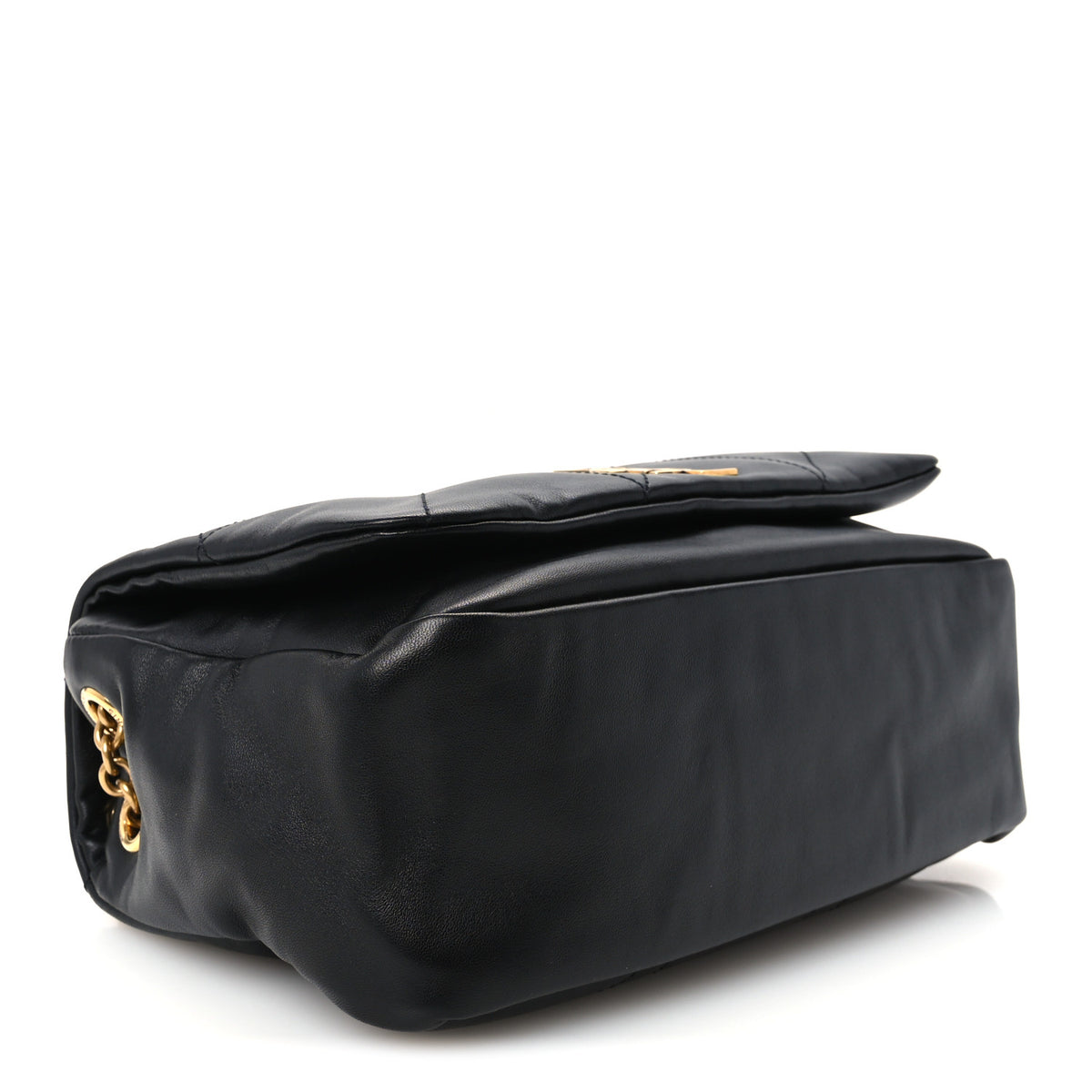 Lambskin Matelasse Monogram Small Jamie 4.3 Black