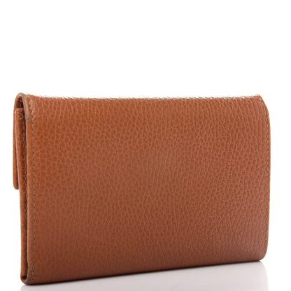 Gucci Deerskin Continental Flap Wallet Brown 3 of 7