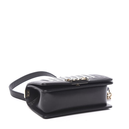 Chanel Calfskin Pearl Small Boy Flap Black 3 of 10