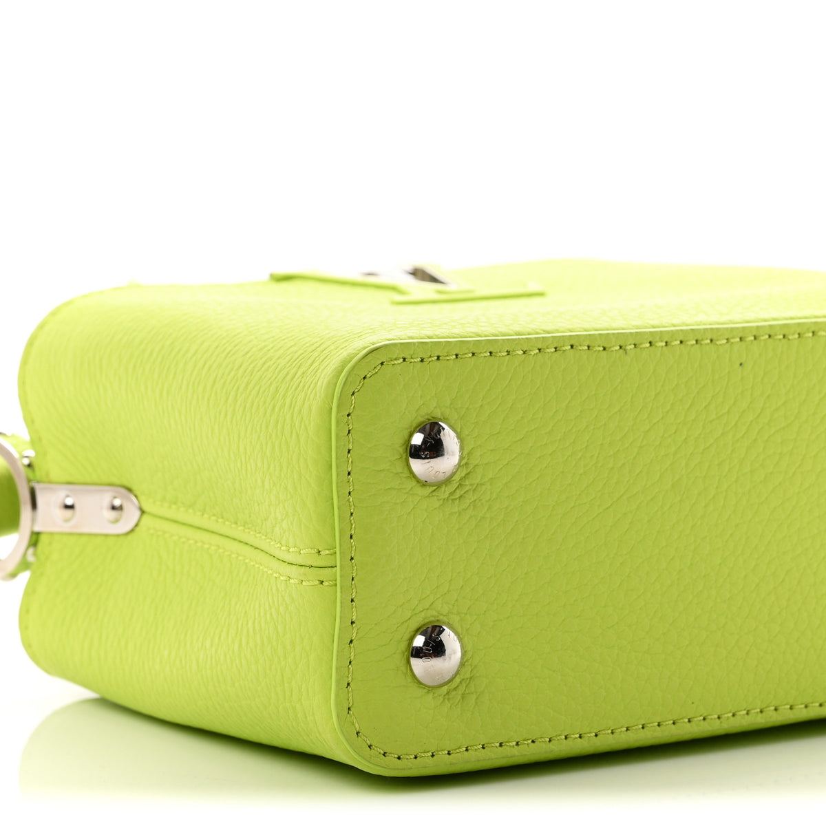 Louis Vuitton Taurillon Mini Capucines Chartreuse 8 of 10