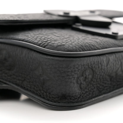 Louis Vuitton Taurillon Monogram S Lock Sling Bag Black 8 of 11