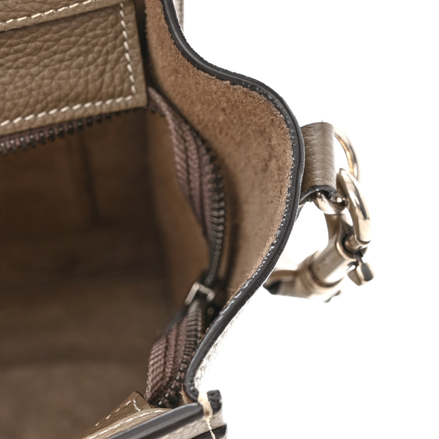 Drummed Calfskin Nano Luggage Souris