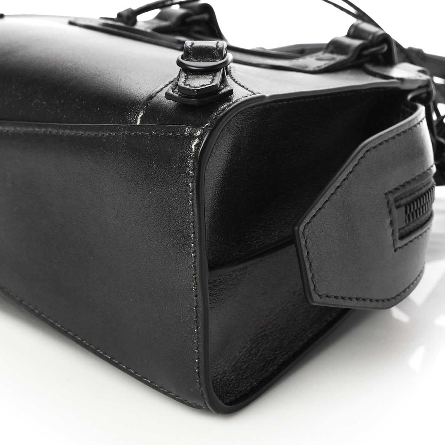 Smooth Calfskin Neo Classic Black Hardware Mini City Gunmetal