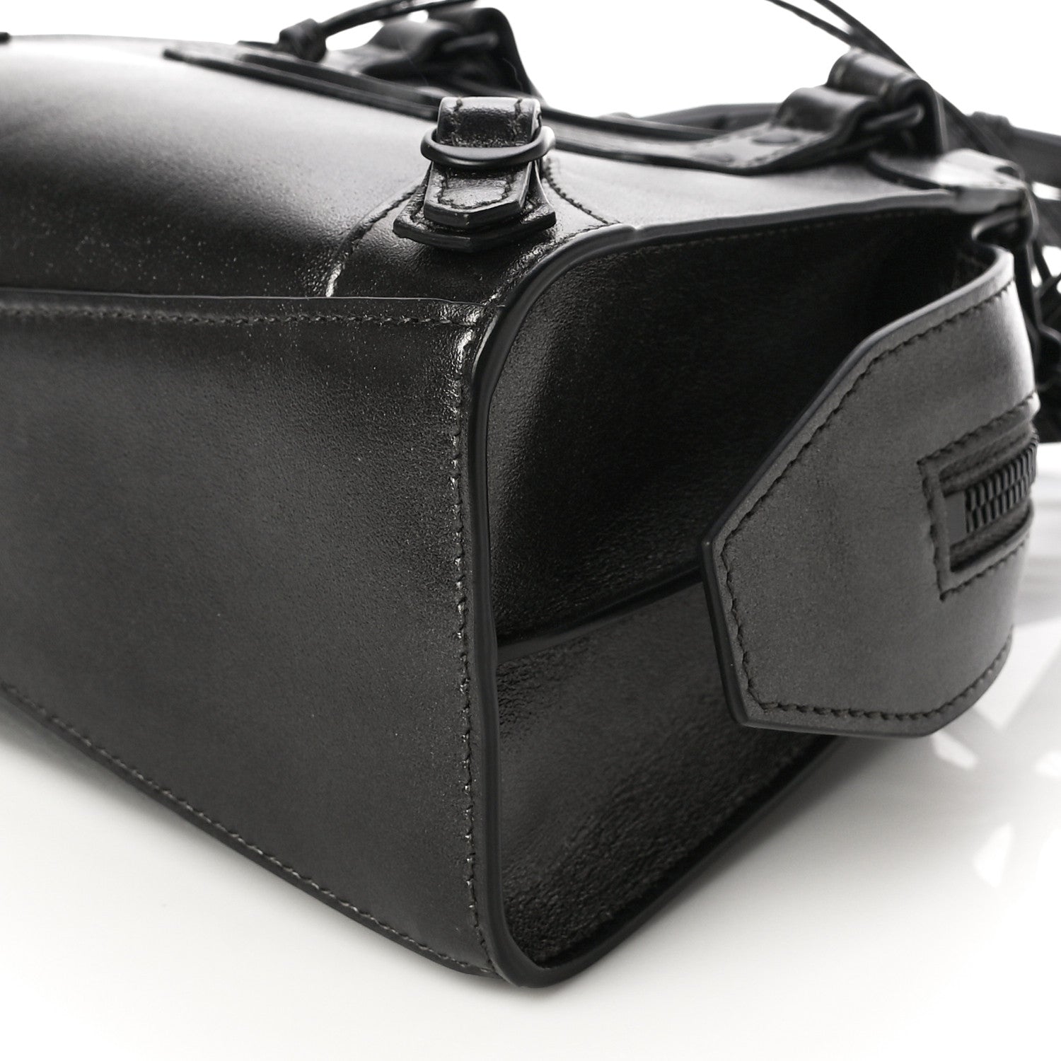 Balenciaga Smooth Calfskin Neo Classic Black Hardware Mini City Gunmetal 9 of 9