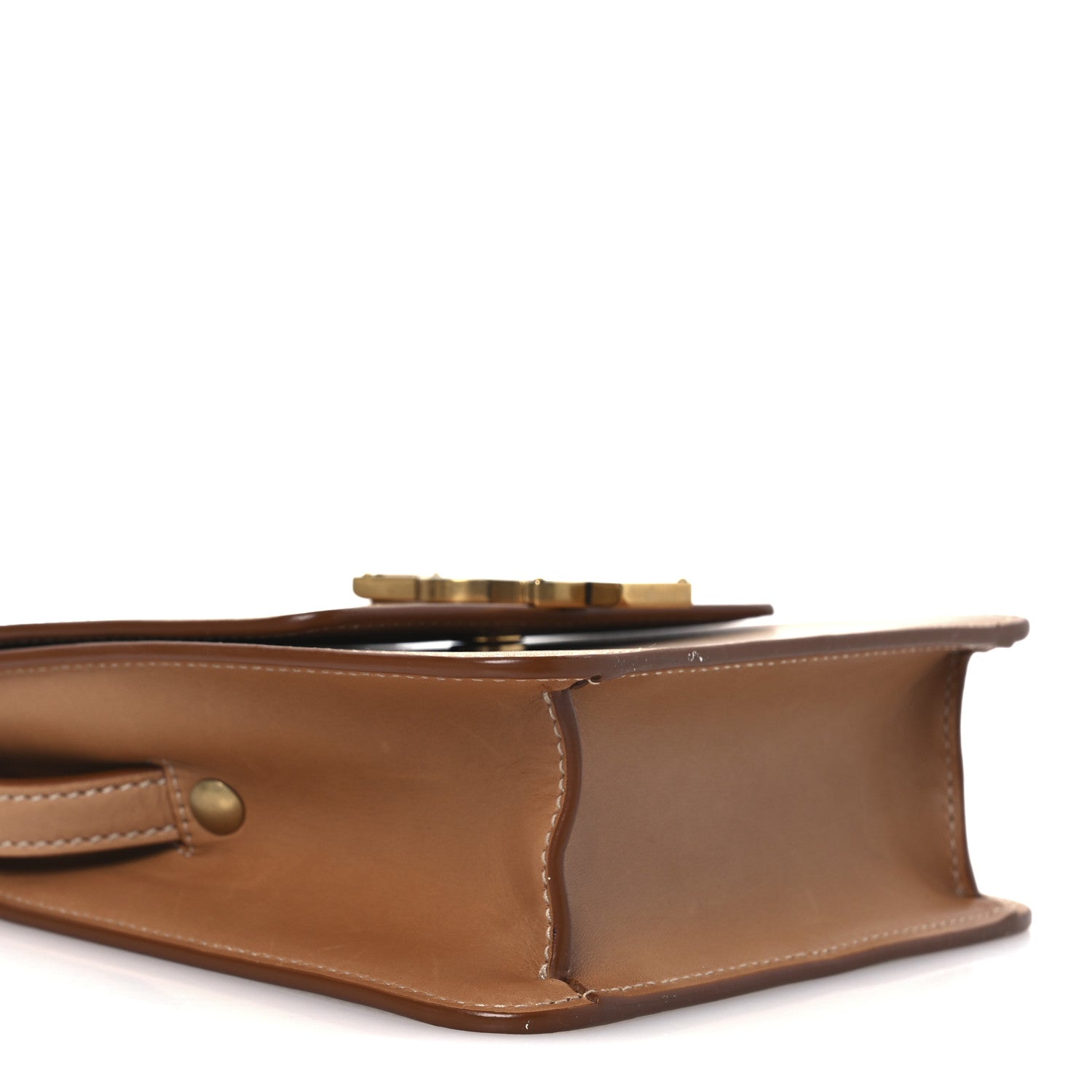 Saint Laurent Smooth Calfskin North South Kaia Satchel Vintage Brown 10 of 14