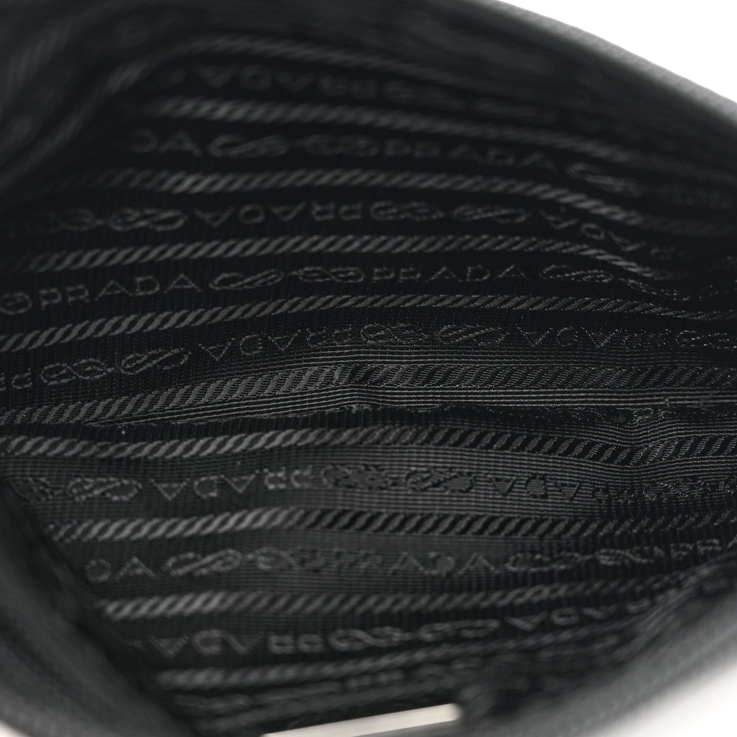 Prada Tessuto Nylon Saffiano Pochette Black 5 of 10