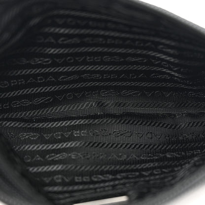 Prada Tessuto Nylon Saffiano Pochette Black 5 of 10