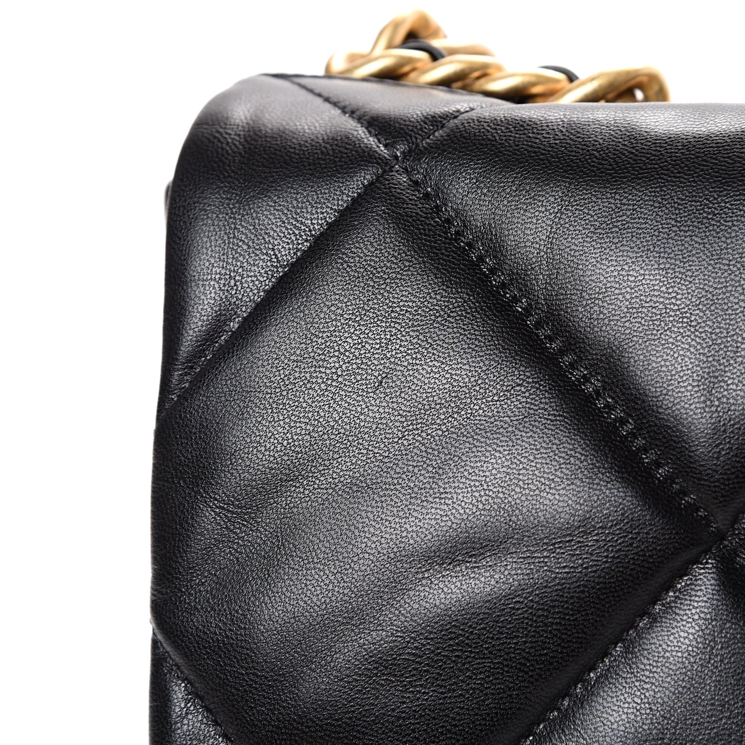 Chanel Goatskin Quilted Large 19 Flap Black 10 of 10