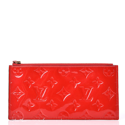 Louis Vuitton Vernis Felicie Chain Wallet Zippered Insert Cherry 1 of 6