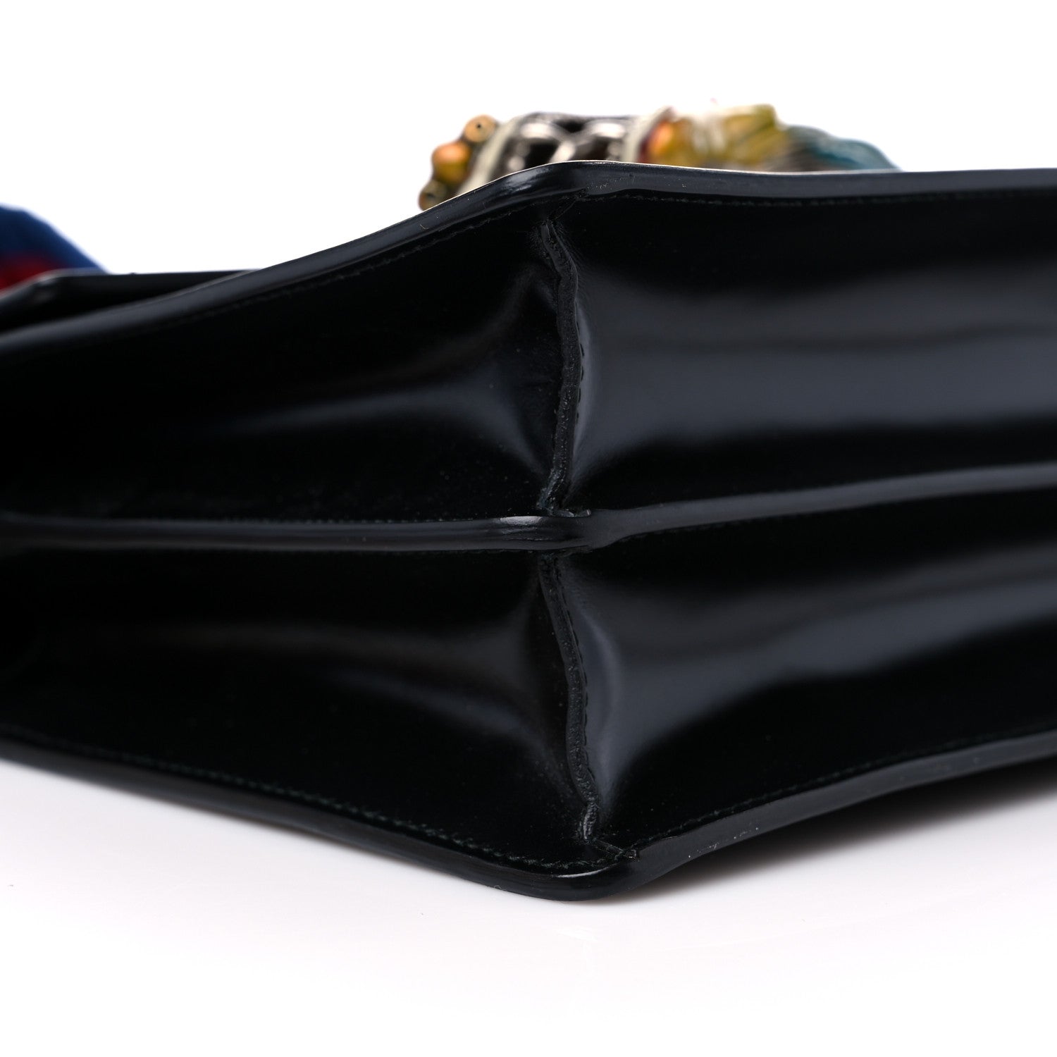 Gucci Calfskin Naga Dragon Small Shoulder Bag Black 8 of 15