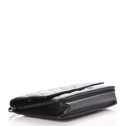 Chanel Lambskin Quilted Wallet On Chain WOC Black 4 of 9