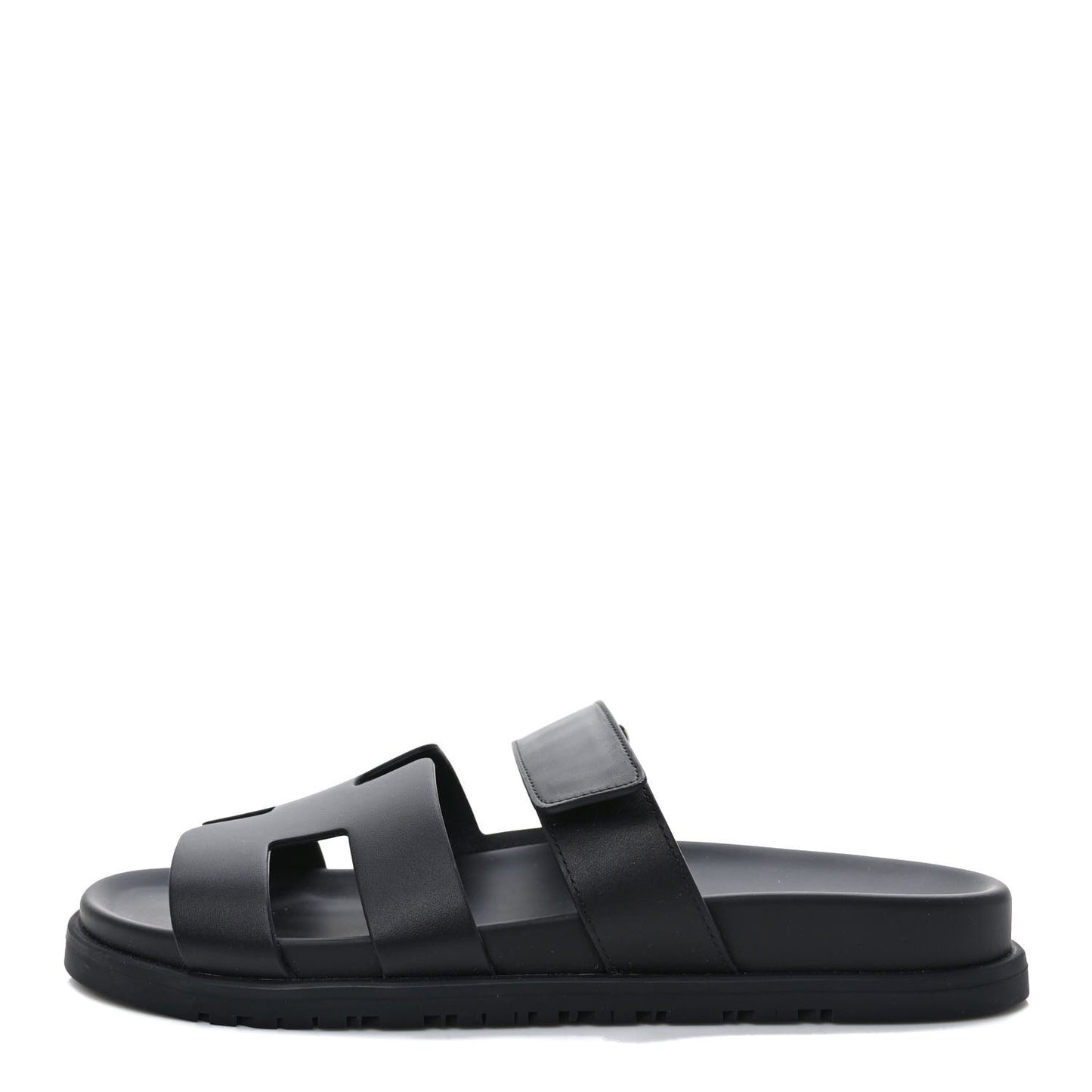 Calfskin Womens Chypre Sandals 39.5 Black