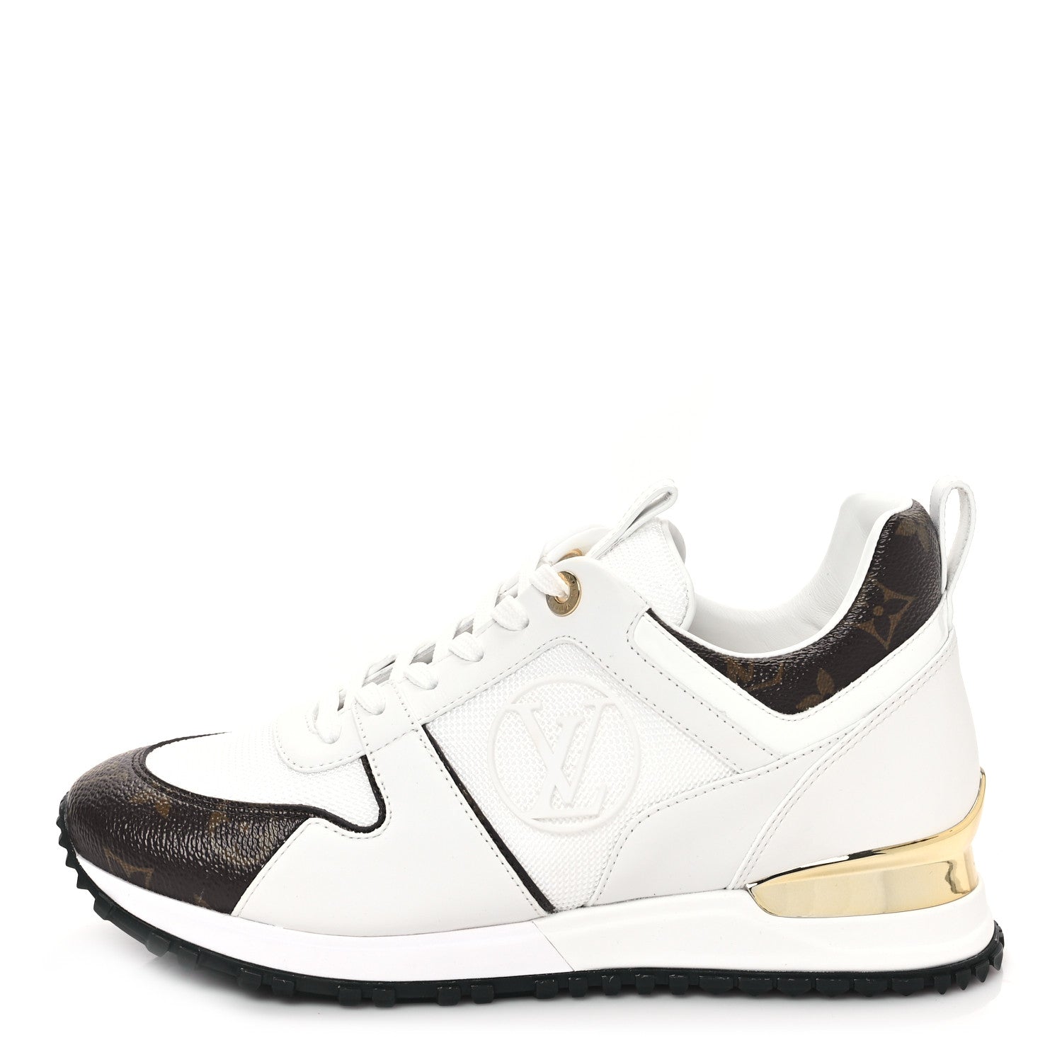 Louis Vuitton Calfskin Monogram Run Away Sneakers 38 White 1 of 8
