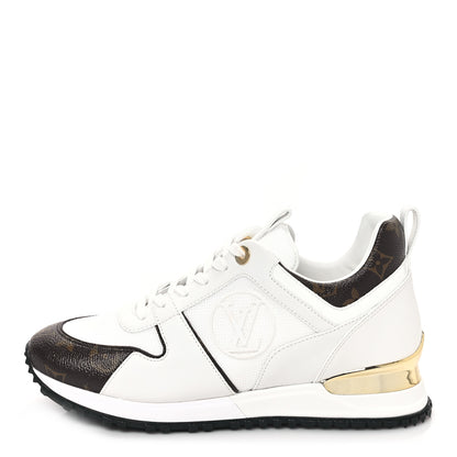 Louis Vuitton Calfskin Monogram Run Away Sneakers 38 White 1 of 8