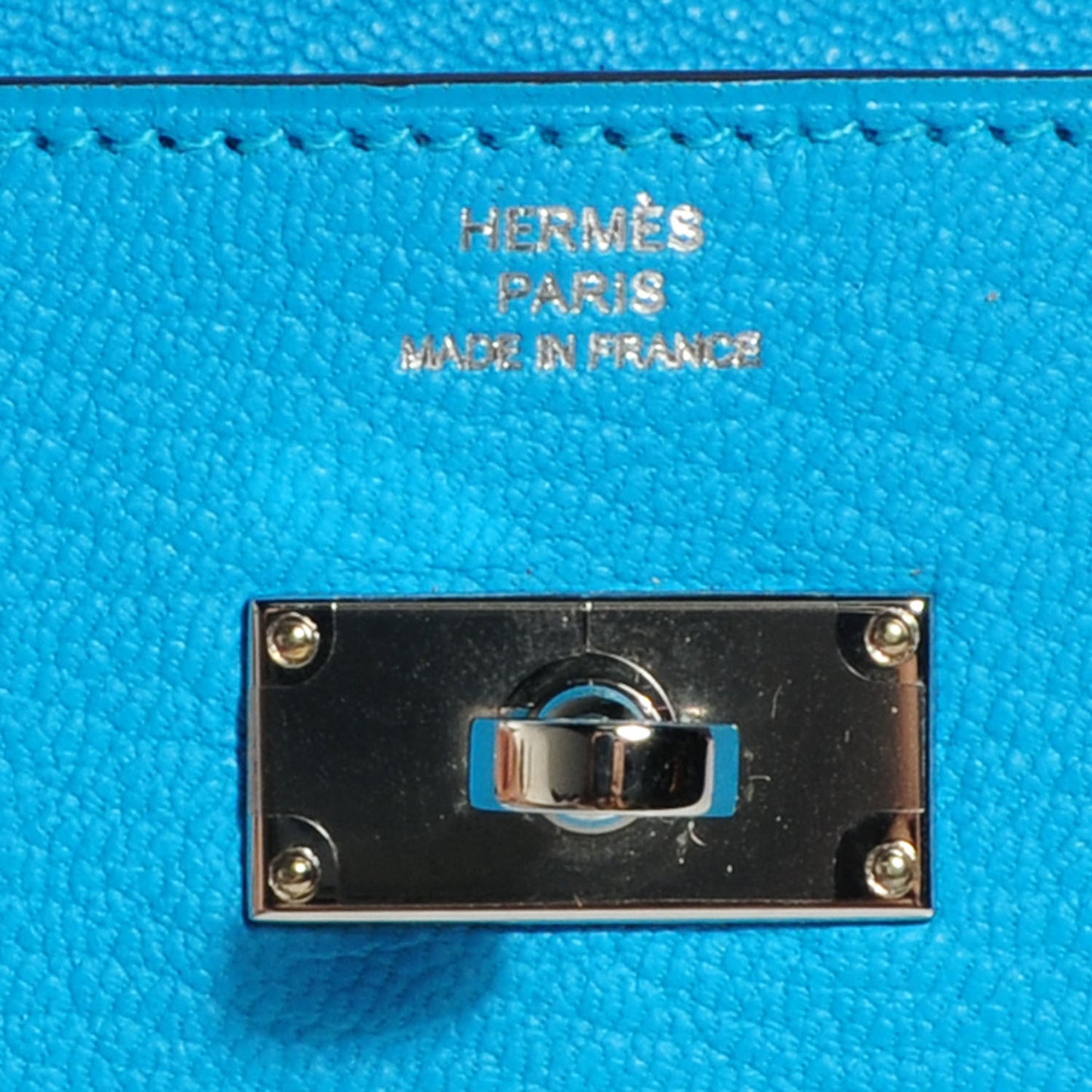Chèvre Mysore Kelly Longue Wallet Bleu Azteque
