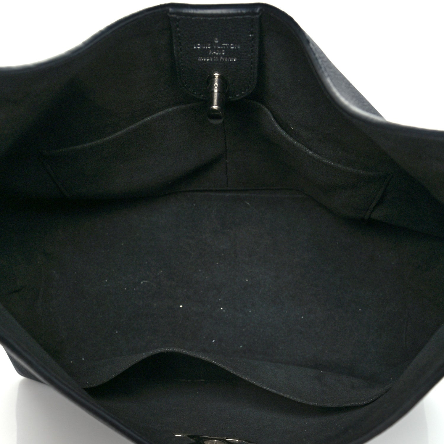 Louis Vuitton Calfskin Lockme Hobo Black 5 of 10